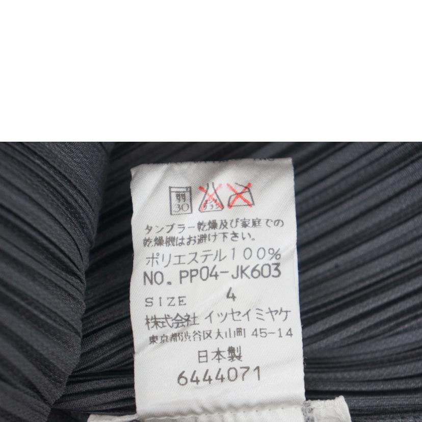 PLEATS PLEASE イッセイミヤケ プリーツプリーズ/ボトルネックノースリーブプリーツカットソー DGRY/PP04-JK603//ABランク/09