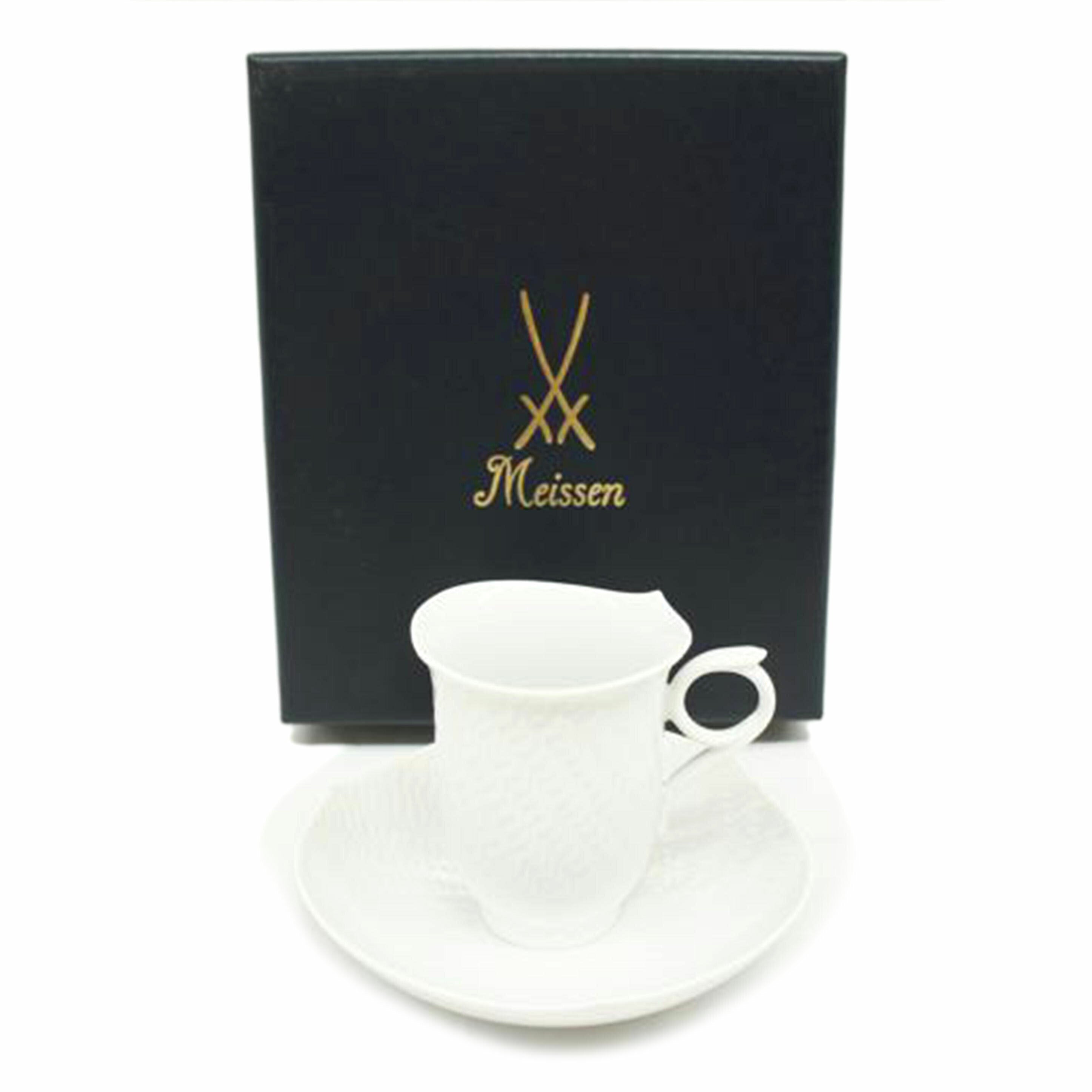 Meissen マイセン/波の戯れ コーヒーカップ&ソーサー//SAランク/05