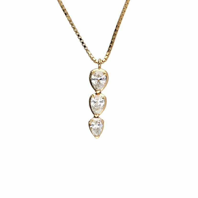 /◎K18ダイヤネックレス1.00ct//Aランク/75