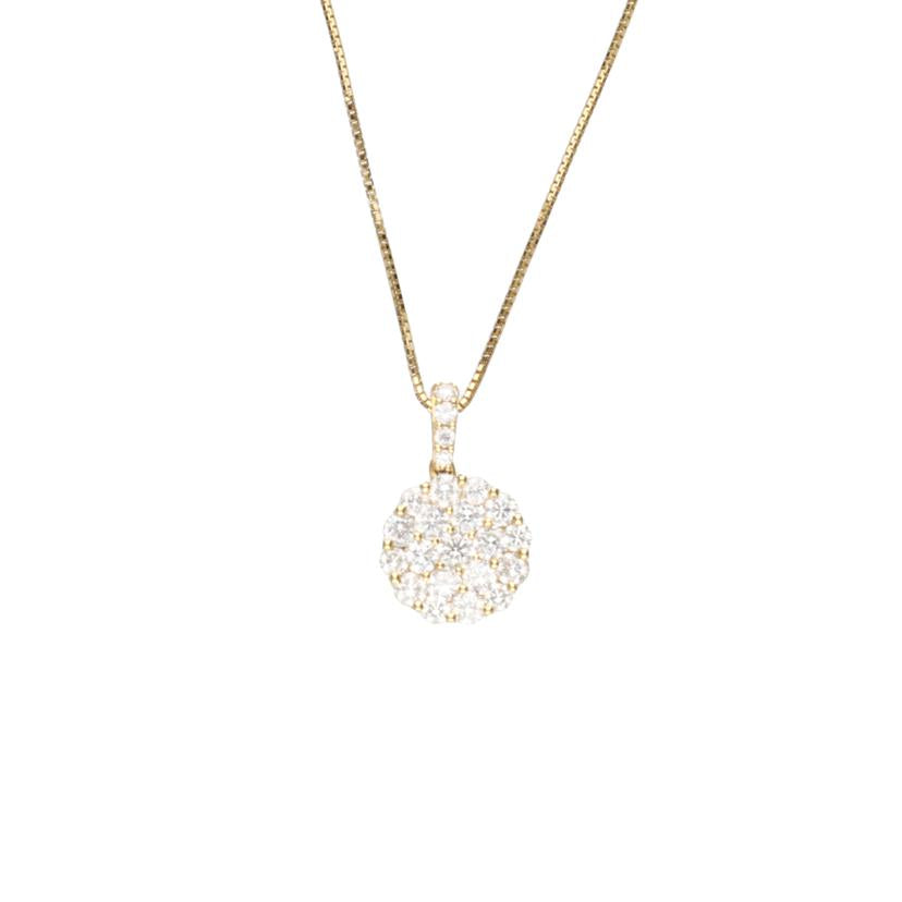 / K18ダイヤネックレス1.293ct//Aランク/75