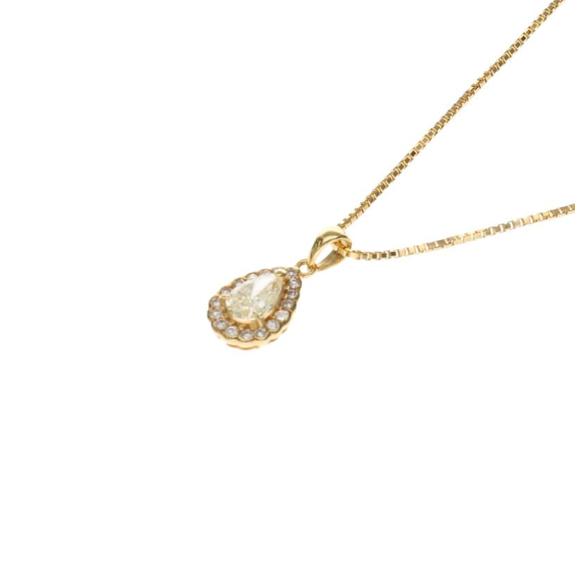 / K18ダイヤネックレスD0.80 FD0.27ct//Aランク/75