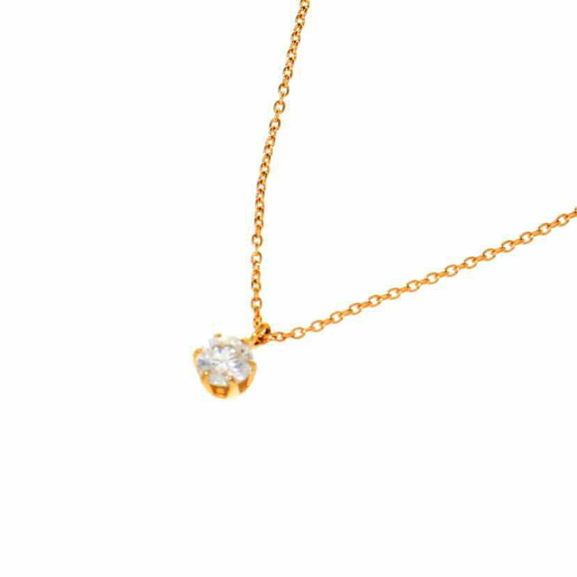 K18/K18ダイヤネックレス0.256/45cm/1.6//0.256/Aランク/75