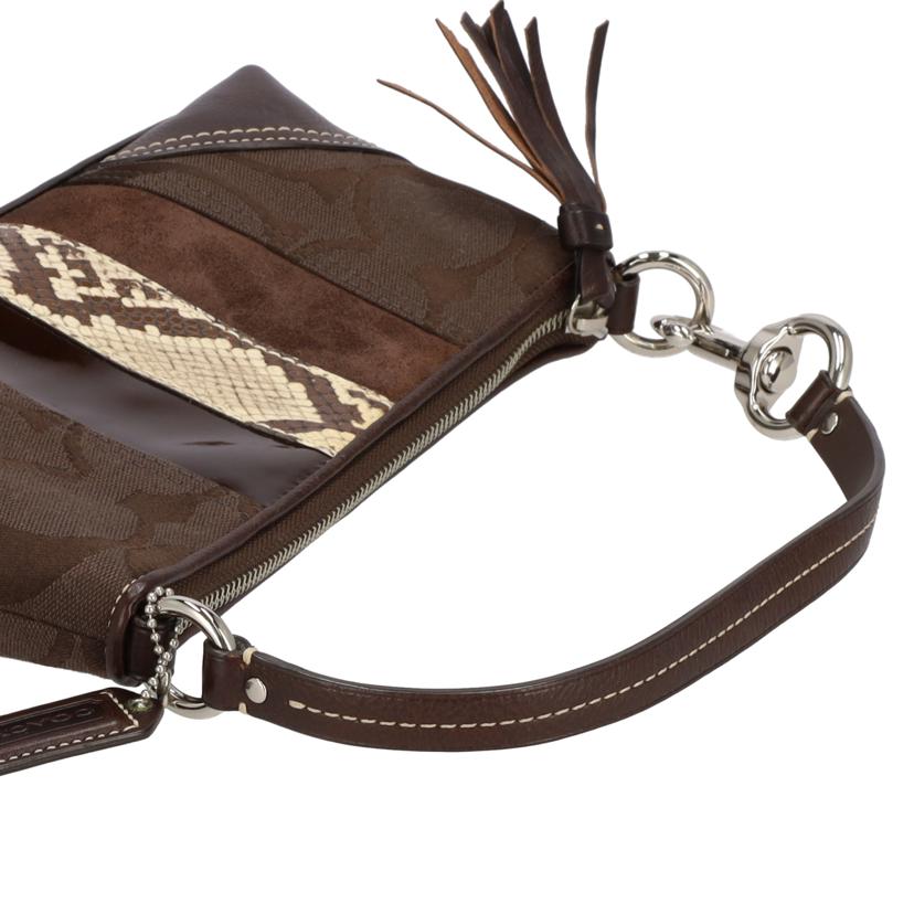 COACH コーチ/シグネチャー異素材切替ハンドバッグ/10259//E06*/ABランク/09