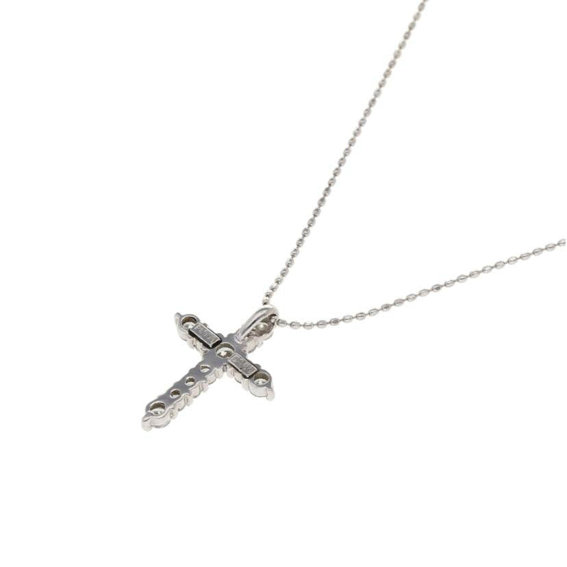 / PT900/K18WGダイヤネックレス0.50ct//Aランク/75