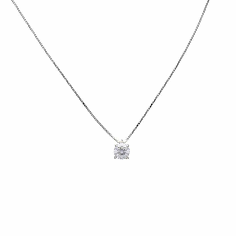 / PT999ダイヤネックレス0.30ct//Aランク/75