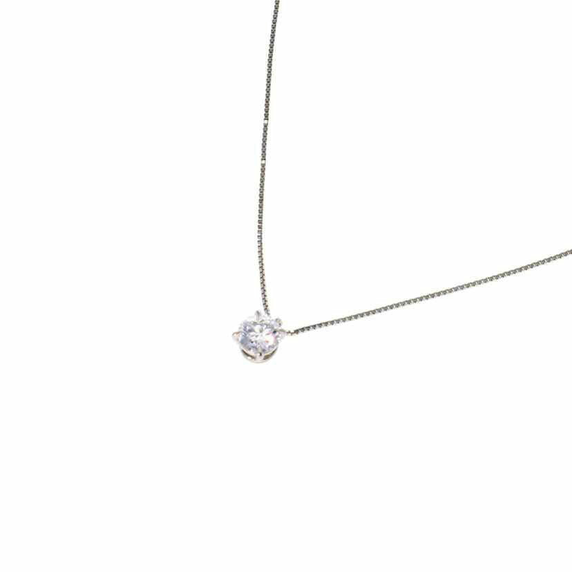 / PT999ダイヤネックレス0.30ct//Aランク/75