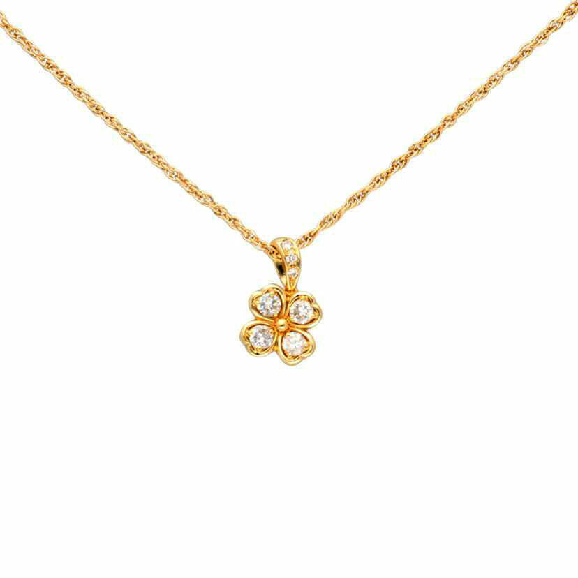 / K18ダイヤネックレス0.50ct//Aランク/75