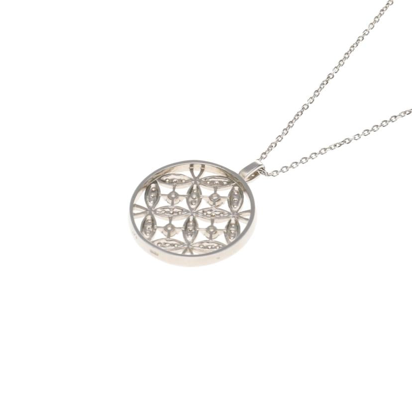 / K18WGダイヤネックレス0.45ct//Aランク/75