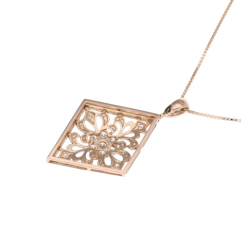 / K18/K14ダイヤネックレス0.68ct//Aランク/75