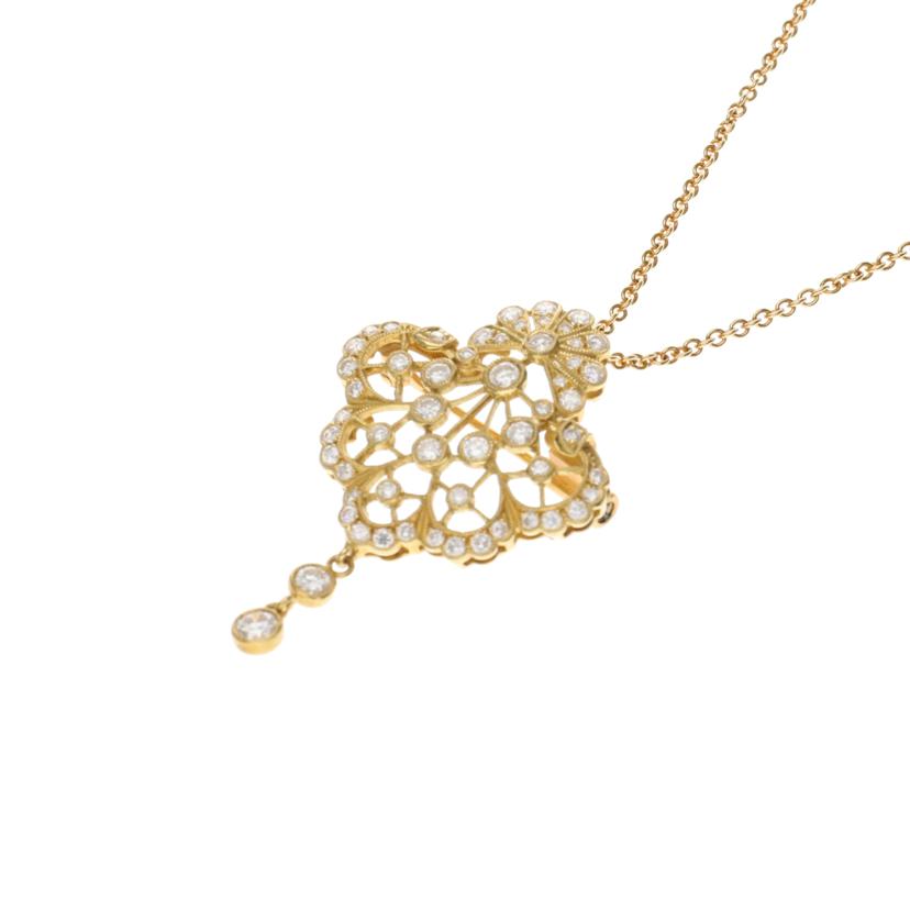 / K18ダイヤネックレス1.15ct//Aランク/75