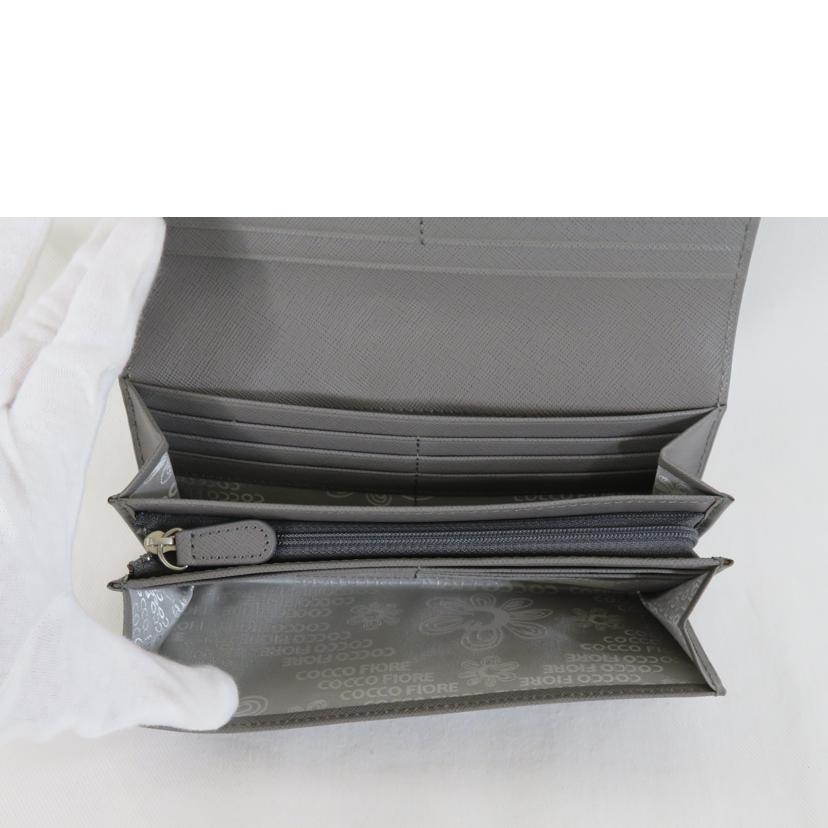 COCCO FIORE コッコフィオーレ/ロングウォレット/シャンパングレー//SAランク/81