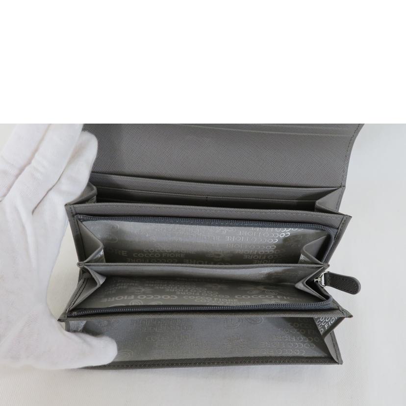 COCCO FIORE コッコフィオーレ/ロングウォレット/シャンパングレー//SAランク/81