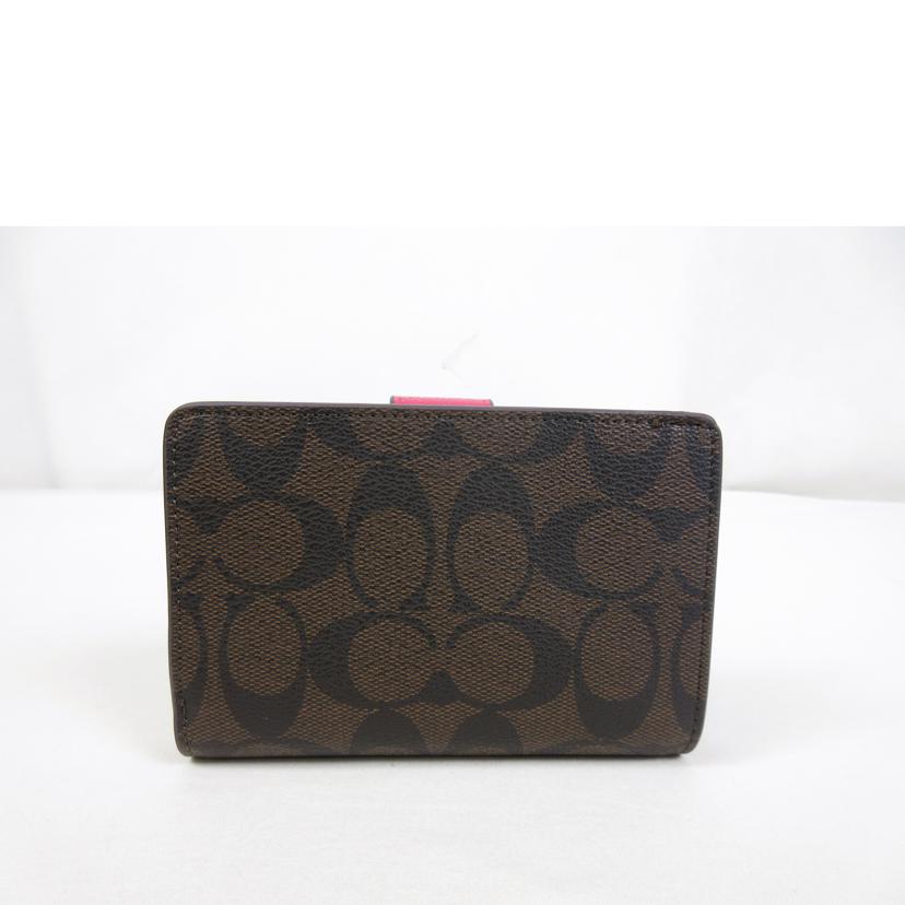 COACH コーチ/シグネチャー 二つ折りコンパクト財布/C7652//L20**/SAランク/70