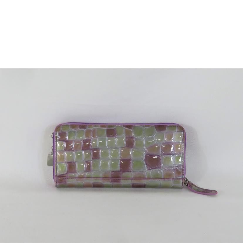 COCCO FIORE コッコフィオーレ/ロングウォレット/ラベンダー//SAランク/81