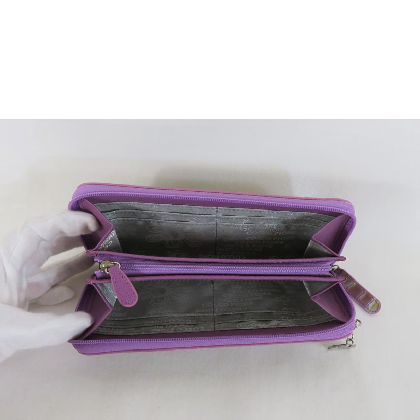 COCCO FIORE コッコフィオーレ/ロングウォレット/ラベンダー//SAランク/81