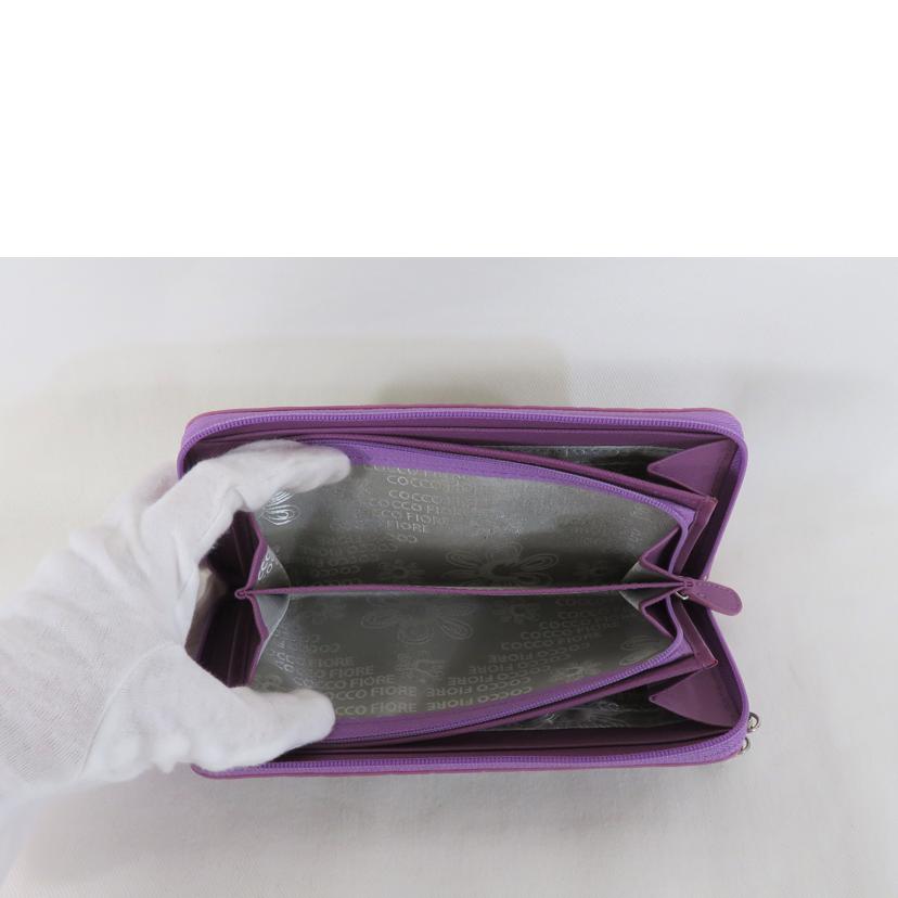 COCCO FIORE コッコフィオーレ/ロングウォレット/ラベンダー//SAランク/81