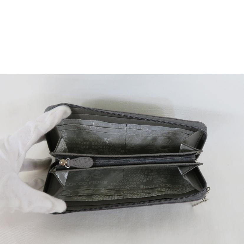 COCCO FIORE コッコフィオーレ/ロングウォレット/シャンパングレー//SAランク/81