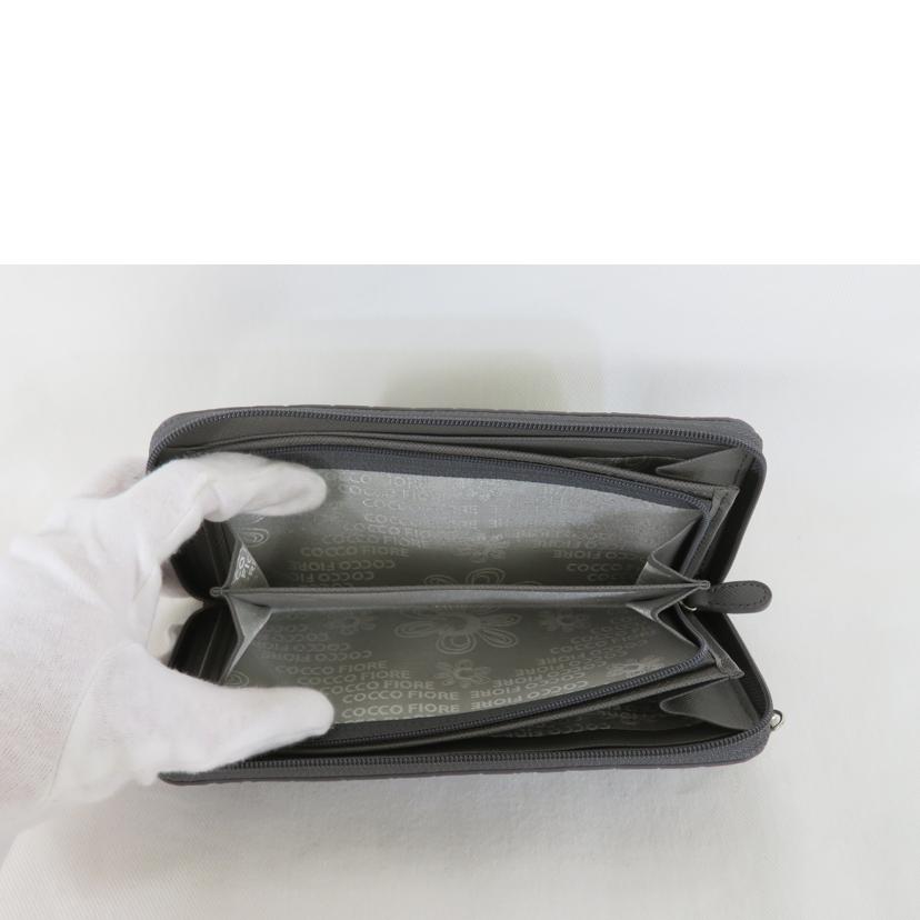 COCCO FIORE コッコフィオーレ/ロングウォレット/シャンパングレー//SAランク/81