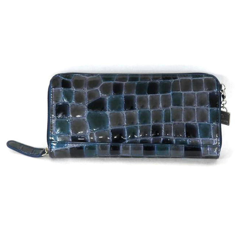 COCCO FIORE コッコフィオーレ/ロングウォレット/ブルー//SAランク/81