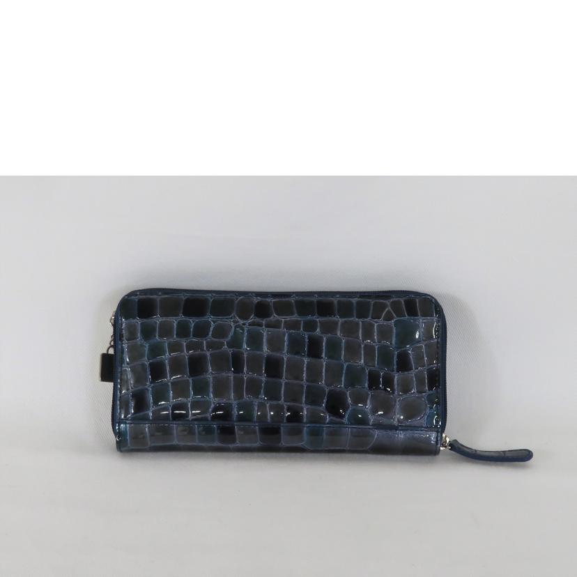 COCCO FIORE コッコフィオーレ/ロングウォレット/ブルー//SAランク/81