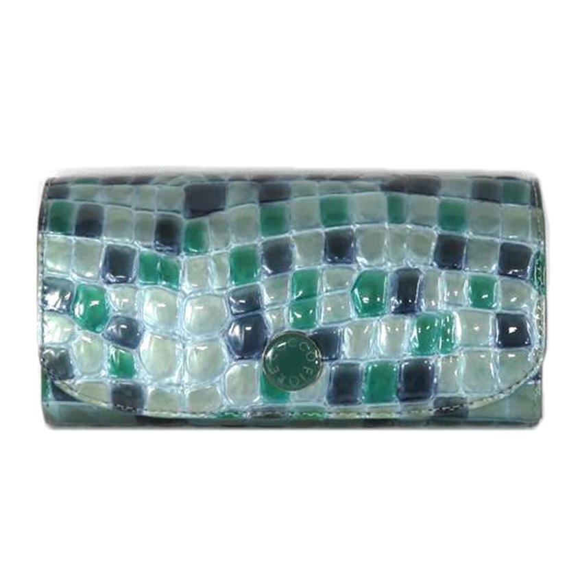 COCCO FIORE コッコフィオーレ/アジャート ウォレット/シーグリーン//SAランク/81