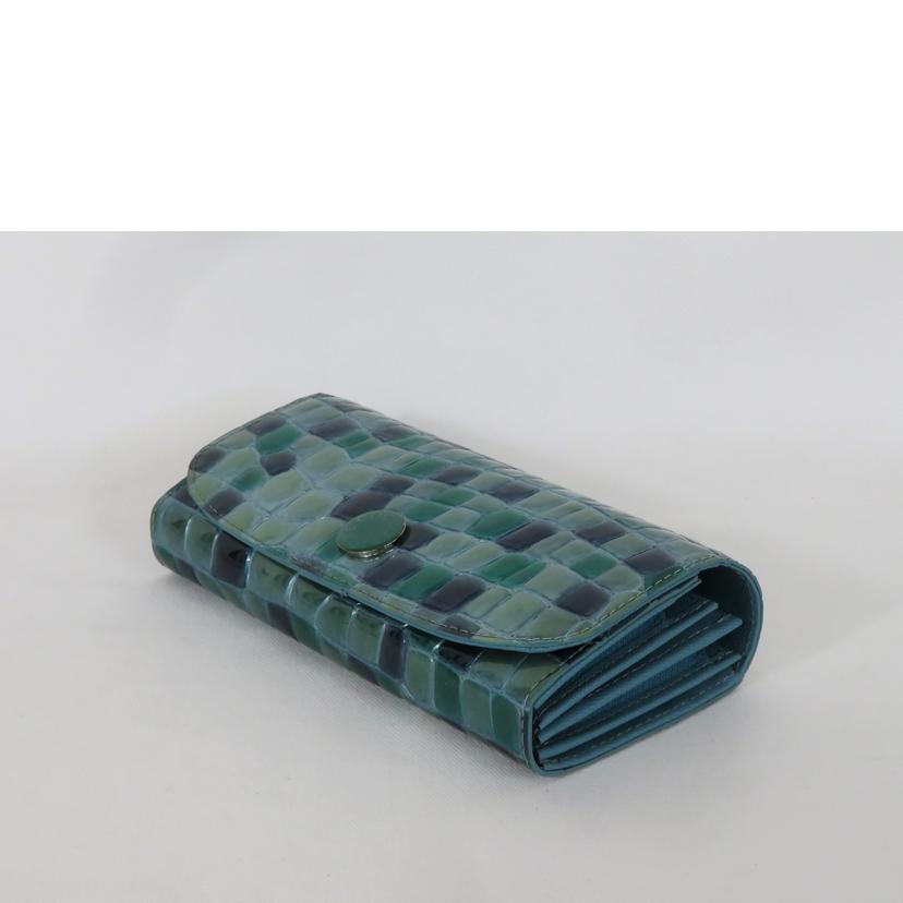 COCCO FIORE コッコフィオーレ/アジャート ウォレット/シーグリーン//SAランク/81
