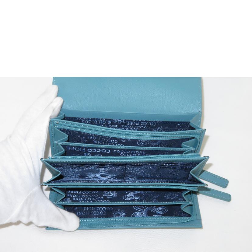COCCO FIORE コッコフィオーレ/アジャート ウォレット/シーグリーン//SAランク/81