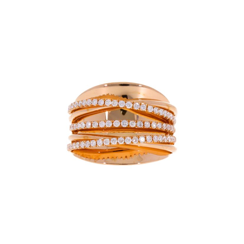/ K18PGダイヤリング0.50ct//Aランク/75