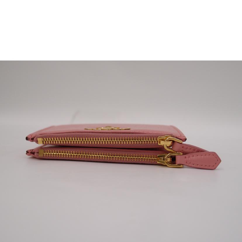 PRADA プラダ/サフィアーノレザー二つ折り財布/ピンク/1ML024//230-A/SAランク/69