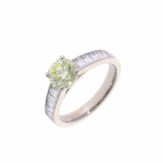 / PT900ダイヤリング1.068/0.58ct//Aランク/75