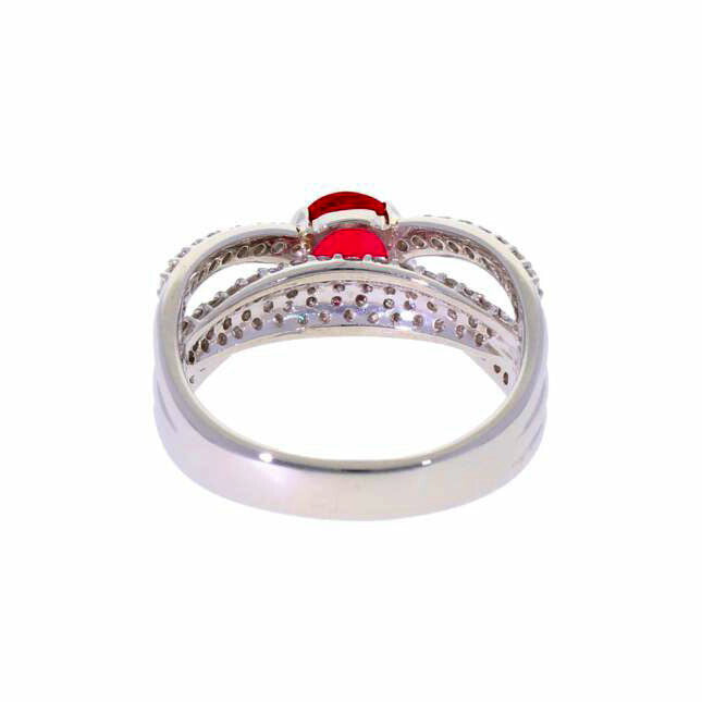 Pt900/PtルビーダイヤRR1.06/0.88#14/9.1//1.06/0.88/Aランク/75