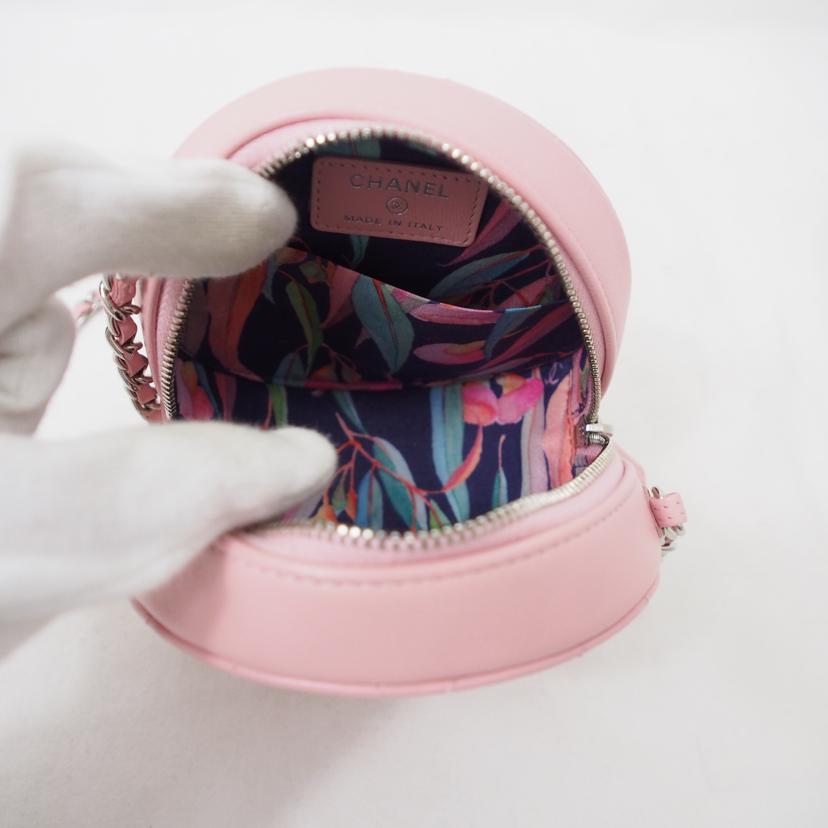 CHANEL シャネル/マトラッセラムスキンチェーンショルダーポーチ/ピンク/シルバー金具/A70657//29265102/ABランク/78