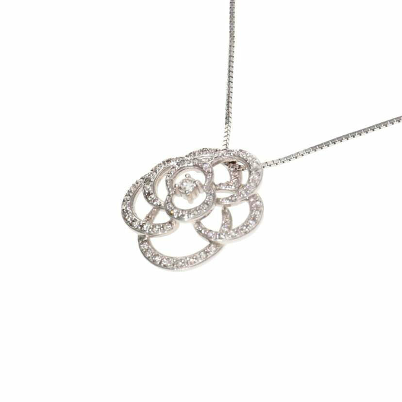 K18WG/K18WGダイヤネックレス 0.53/7.3//0.53/Aランク/75