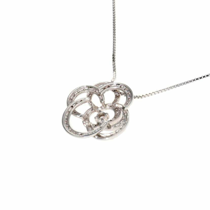 K18WG/K18WGダイヤネックレス 0.53/7.3//0.53/Aランク/75