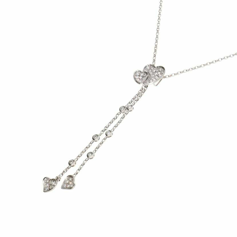 K18WG/K18WGダイヤネックレス 0.69/6.6//0.69/Aランク/75