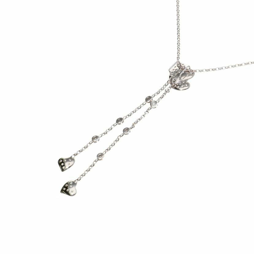 K18WG/K18WGダイヤネックレス 0.69/6.6//0.69/Aランク/75