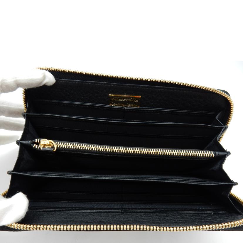 LEATHER JEWELS レザージュエルズ/クロコ/レザー/ラウンドファスナー/長財布/ブラック/AV-3692//ABランク/02