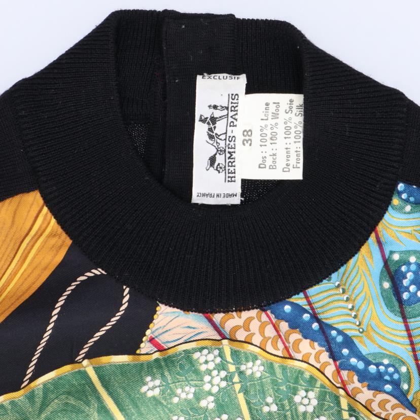 HERMES エルメス/シルクウール和柄ニット//Bランク/75