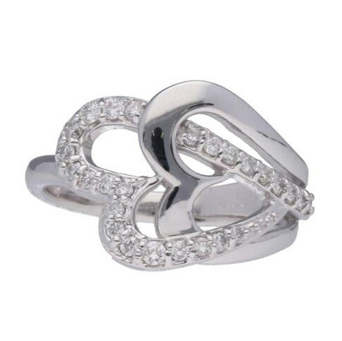 K18WGダイヤリング0.35ct//Aランク/75