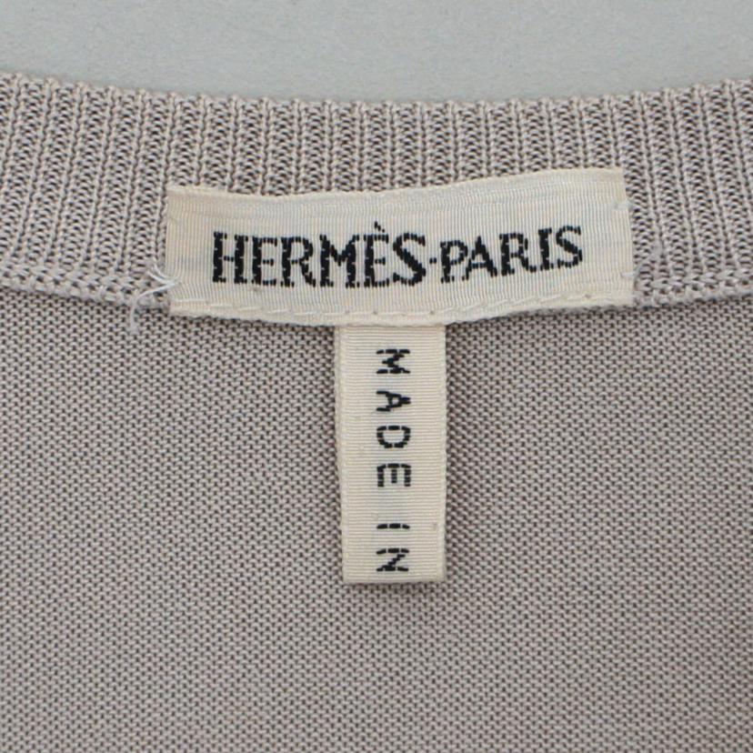 エルメス/HERMES シルクマリン柄カーディガン//Bランク/75
