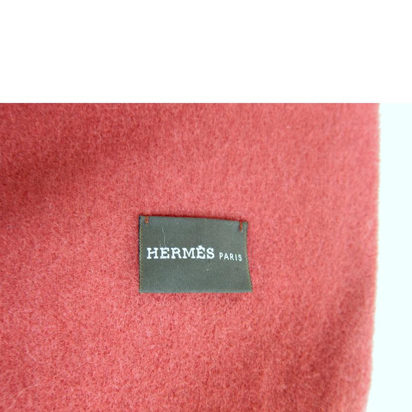 HERMES エルメス/エブリン・パンチングカシミアマフラー/ピンク//ABランク/82