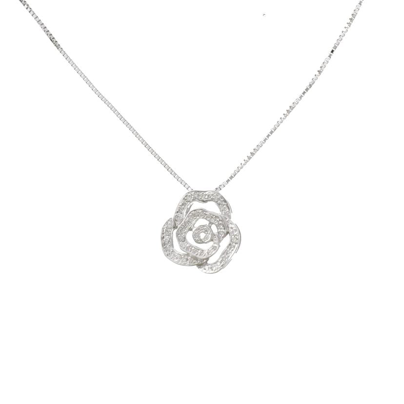 K18WGダイヤネックレス0.33ct//Aランク/95