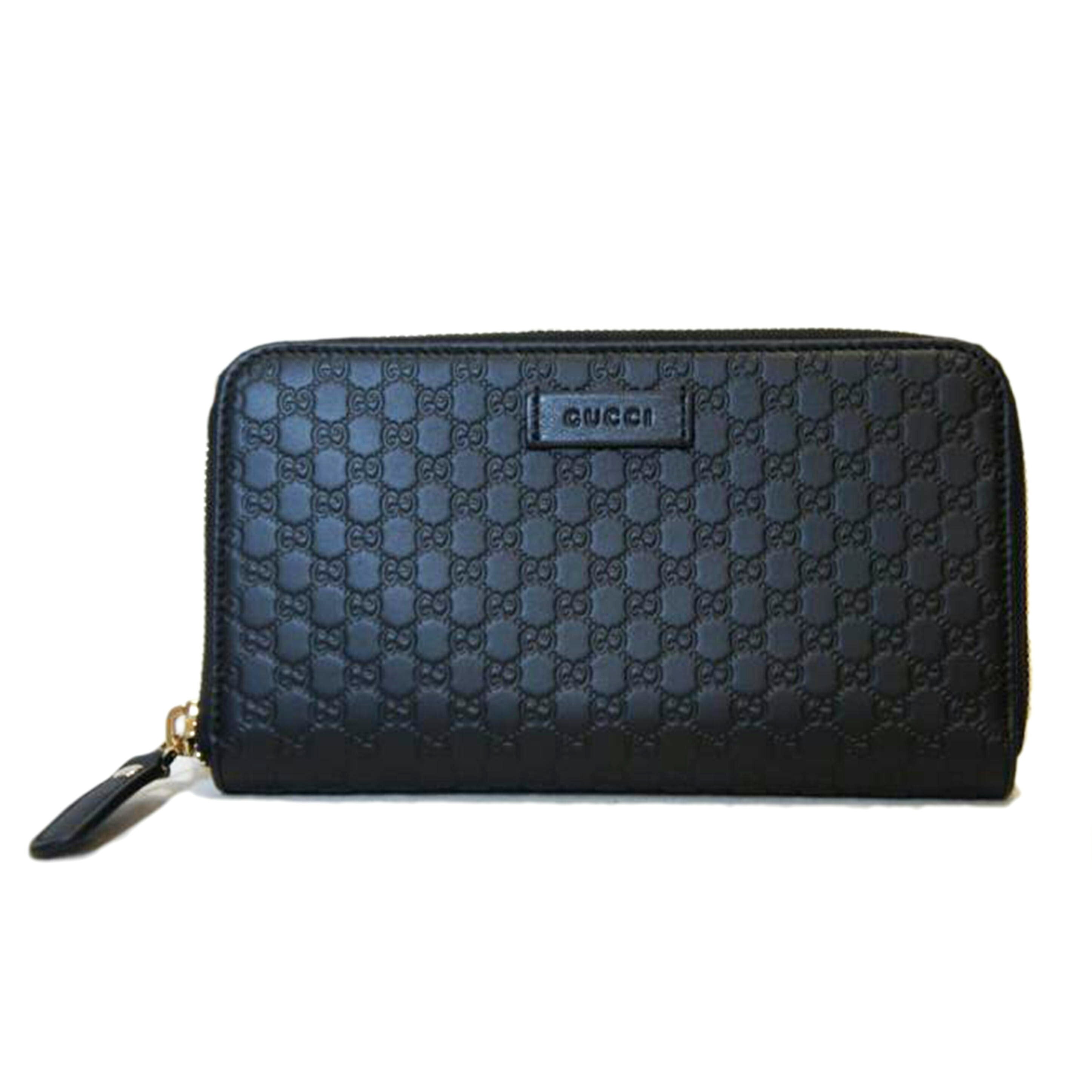 GUCCI グッチ/マイクログッチシマ ラウンドファスナー長財布 /449391//496334/Aランク/07