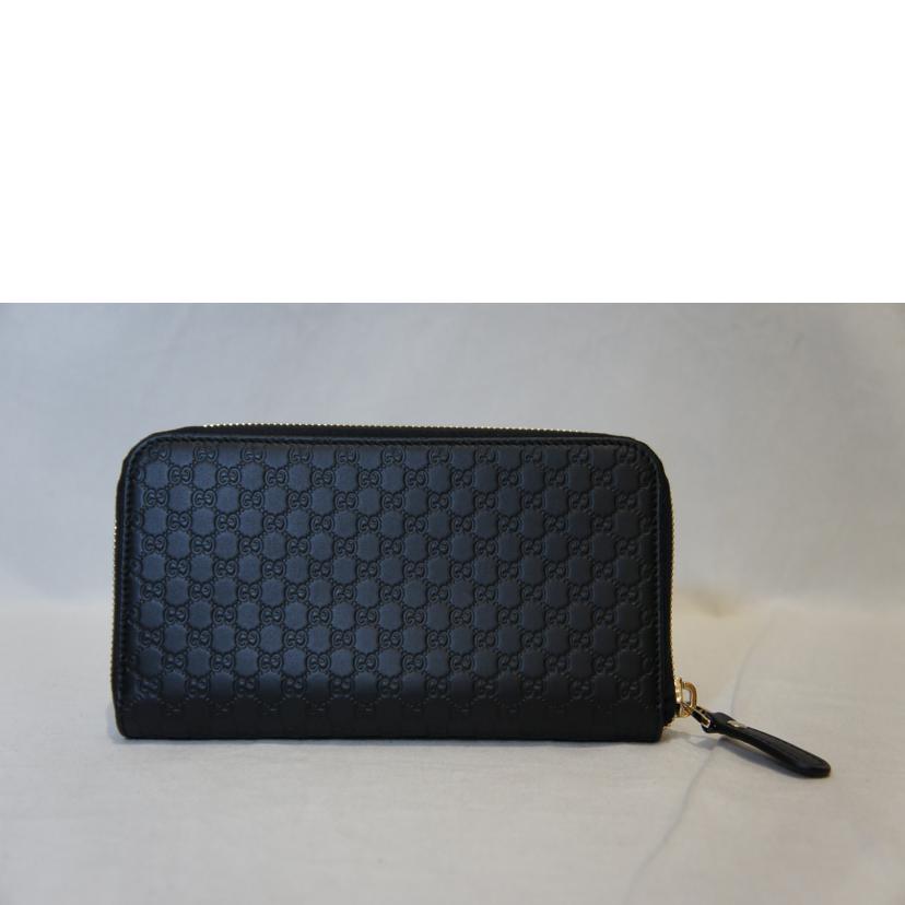 GUCCI グッチ/マイクログッチシマ ラウンドファスナー長財布 /449391//496334/Aランク/07