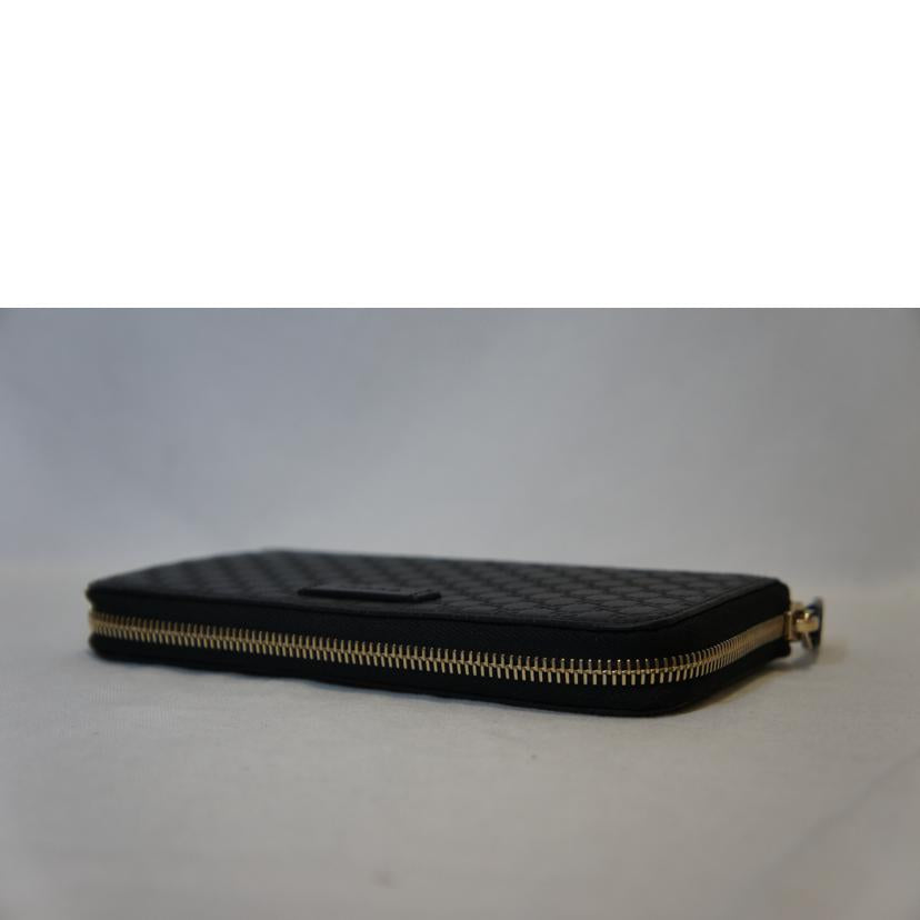 GUCCI グッチ/マイクログッチシマ ラウンドファスナー長財布 /449391//496334/Aランク/07