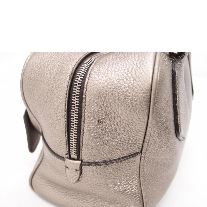 PRADA プラダ ハンドバッグ レザー メタリック レディース/レザーミニボストン/シャンパンゴールド系/BL0265//38/ABランク/69