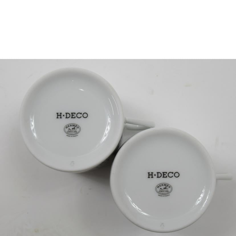 HERMES エルメス/H-DECO/ ペアカップ&ソーサー//ABランク/63