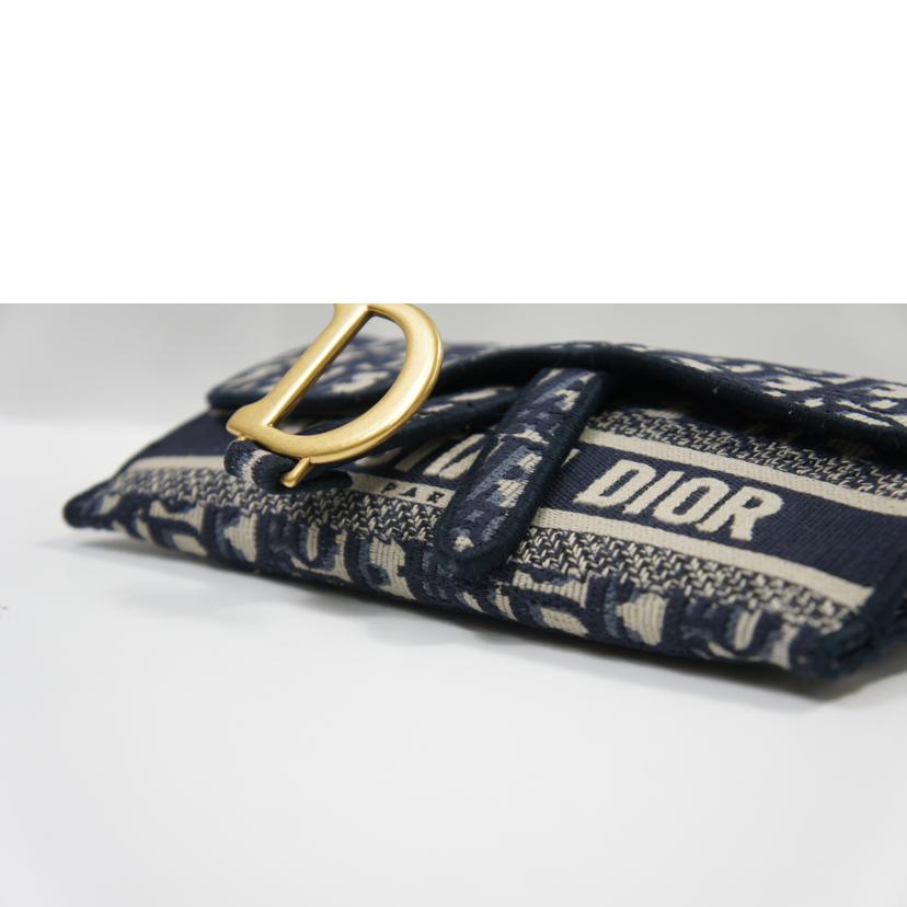 Dior ディオール/オブリークエンブロイダリーサドルスリムポーチ/S5647CRIW M928//50-MA-0280/Aランク/75