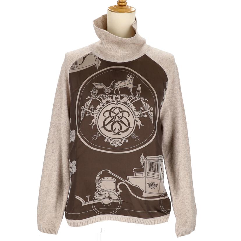 HERMES エルメス/シルク×カシミヤタートルネックニット//サイズ:LA/ABランク/75