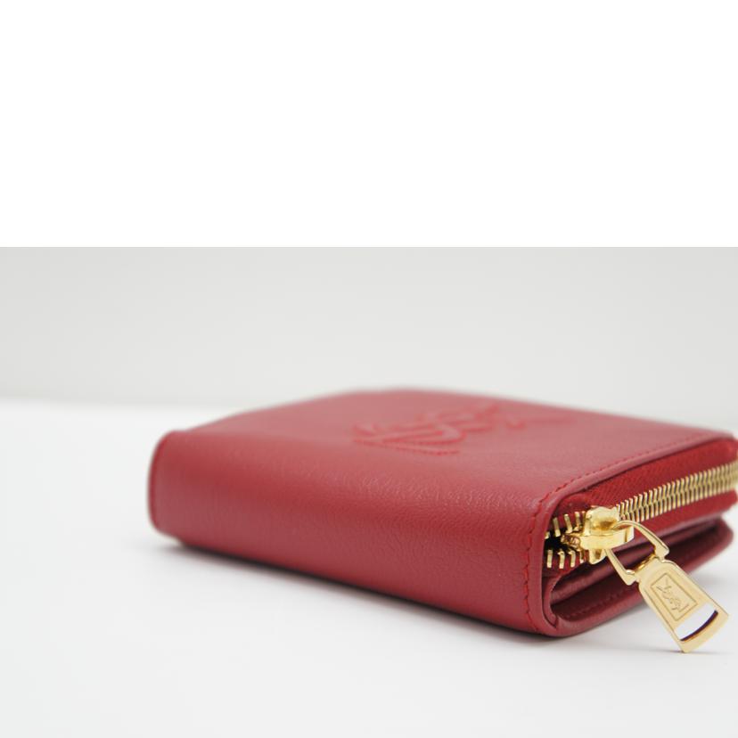 SAINT LAURENT YSL/ロゴレザーラウンドジップコンパクトウォレット/568985//GUEY0320/SAランク/75